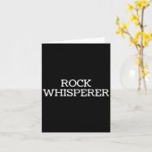 Rock Whisperer - Funny Geologist Stone Rock Collec Karte (Gelbe Blume)