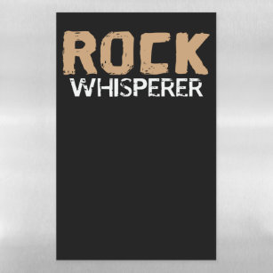 Rock Whisperer Rockhound Rockhound Sammler Magnetisches Trockenlöschblatt