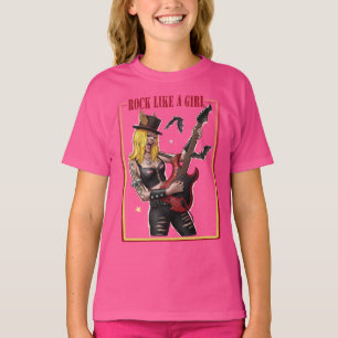 Rock wie ein Mädchen – Cool Heavy Metal Girl  T-Shirt