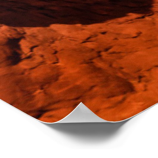 Rock window to Monument Valley, AZ Poster (Ecke)