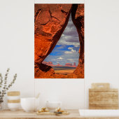 Rock window to Monument Valley, AZ Poster (Küche)