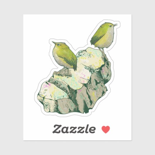 Rock Wren birds Neuseeland Aufkleber (Blatt)