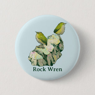 Rock Wren birds Neuseeland Button