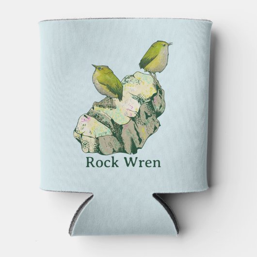 Rock Wren birds Neuseeland Dosenkühler (Vorderseite)