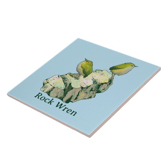 Rock Wren birds Neuseeland Fliese (Seite)