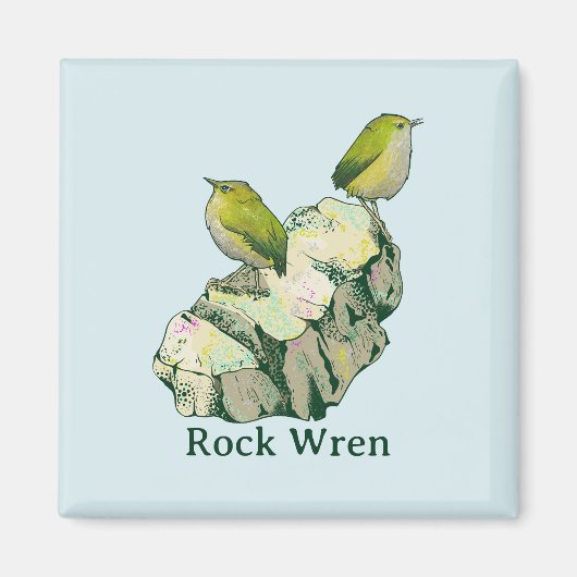 Rock Wren birds Neuseeland Magnet (Vorne)