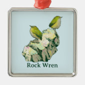 Rock Wren birds Neuseeland Ornament Aus Metall (Vorne)