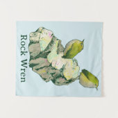 Rock Wren birds Neuseeland Wandteppich (Vorderseite (Horizontal))