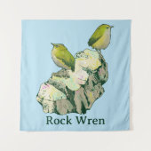 Rock Wren birds Neuseeland Wandteppich (Vorderseite)