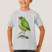 Rock Wren piwauwau NZ BIRD T-Shirt (Vorderseite)
