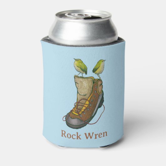 Rock Wren Tuke auf einem Wanderboot Dosenkühler (Kanne Rückseite)