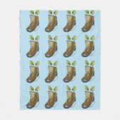 Rock Wren Tuke auf einem Wanderboot Fleecedecke (Vorderseite)