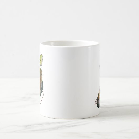 Rock Wren Tuke auf einem Wanderboot Kaffeetasse (Mittel)