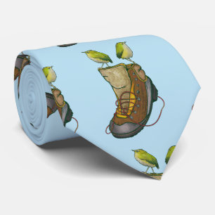 Rock Wren Tuke auf einem Wanderboot Krawatte