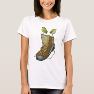 Rock Wren Tuke auf einem Wanderboot T-Shirt