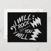 Rock You Postcard Postkarte (Vorne/Hinten)