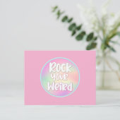 Rock your merkmal postkarte (Stehend Vorderseite)