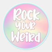 Rock your merkmal runder aufkleber (Vorderseite)