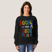 Rock Your Socks Autismus Sweatshirt (Vorne ganz)