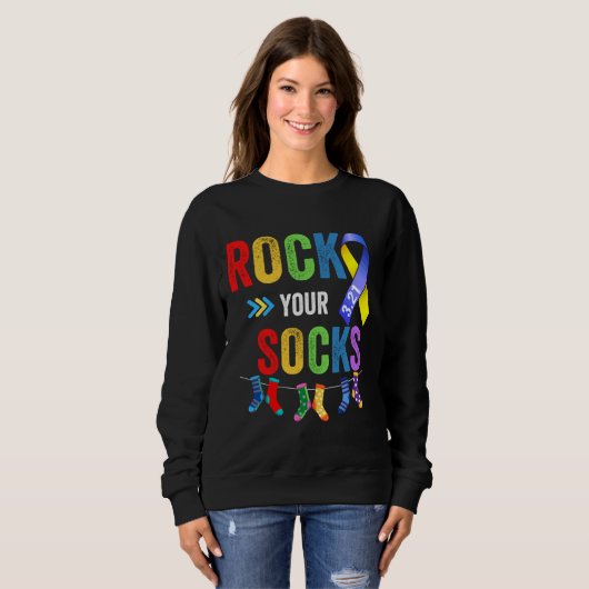 Rock Your Socks Autismus Sweatshirt (Vorne ganz)