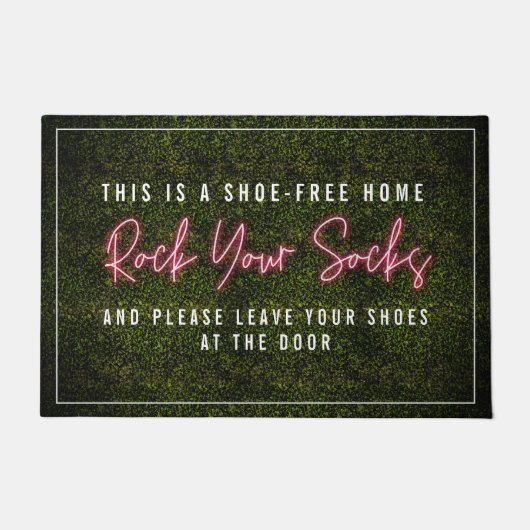 Rock Your Socks Neon Fußmatte (Vorderseite)