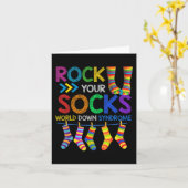 Rock Your Socks Niedlich 3-21 Trisomy 21 World Dow Karte (Gelbe Blume)