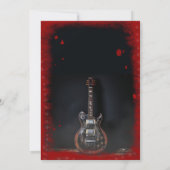 Rock Zombie Halloween-Party Einladung (Rückseite)