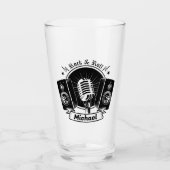 Rocka und Roll Mic und Lautsprecher Glas (Vorderseite)