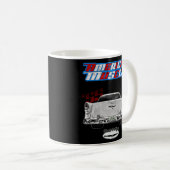 Rockabilly 1955 Fifties Bel Air Belair Tailfins Kaffeetasse (VorderseiteRechts)