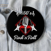 Rockabilly 50er Rock and Roll Music Button (Beispiel)