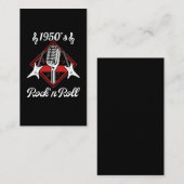 Rockabilly 50er Rock and Roll Music Visitenkarte (Vorne/Hinten)