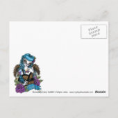 Rockabilly Baby Tattoo Leopard Angel Postcard Postkarte (Rückseite)