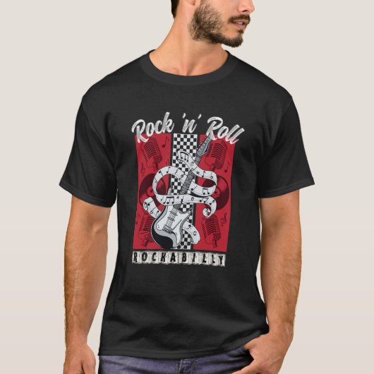 Rockabilly Bekleidung Rock'n'Roll Swing 50er T-Shirt (Vorderseite)