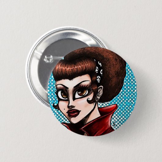 Rockabilly Button (Vorne & Hinten)