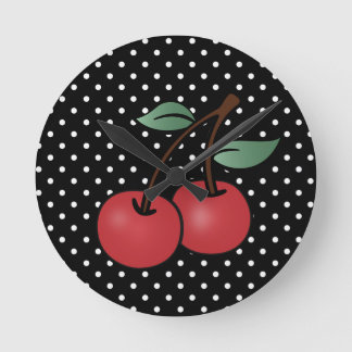ROCKABILLY CHERRY POKE DOTS WANDERSCHALTEN RUNDE WANDUHR