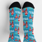 Rockabilly Christmas Socken (Oben)