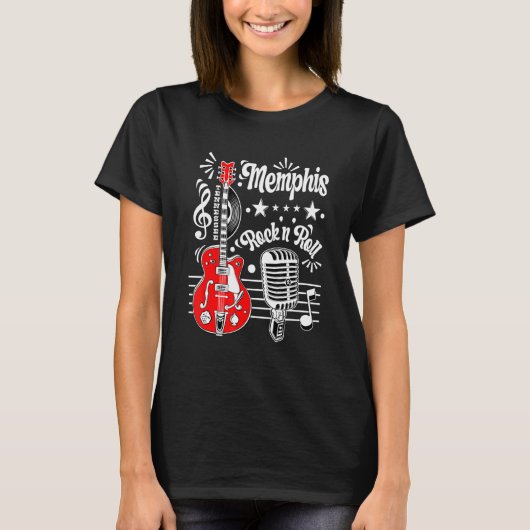 Rockabilly Clothes Memphis Sock Hop Party Gu T-Shirt (Vorderseite)