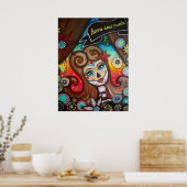 Rockabilly Day of the Dead by Prisarts Poster (Küche)