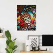 Rockabilly Day of the Dead by Prisarts Poster (Heimbüro)