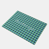 Rockabilly Diamant kariert Thunder_Cove Fußmatte (Schrägansicht)