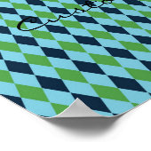Rockabilly Diamond kariert Thunder_Cove Poster (Ecke)