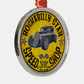 Rockabilly Fahrt Ornament Aus Metall (Rechts)