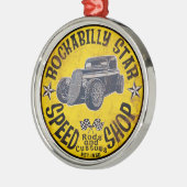 Rockabilly Fahrt Ornament Aus Metall (Links)