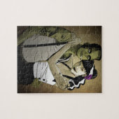 Rockabilly Frank und Braut Puzzle (Horizontal)