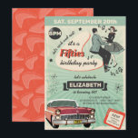 Rockabilly-Geburtstagsparty der Fünfzigerjahre Einladung<br><div class="desc">50er Rockabilly Geburtstagsparty Einladung - Hey, alle coolen Katzen! Es ist definitiv Zeit, den 50er Party Stil. Erinnern Sie sich an das Haar, die Mode und die Rock-n-Roll-Musik, die dieses stilvolle Jahrzehnt in den Herzen und Köpfen der Jungen und Junggebliebenen behalte. Seien Sie also nicht quadratisch, denn dieses Geburtstagsextravaganza wird...</div>