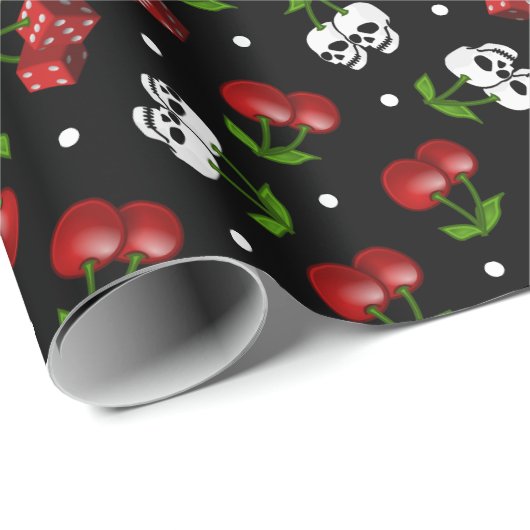 Rockabilly Geschenkpapier (Rolleneckpunkt)