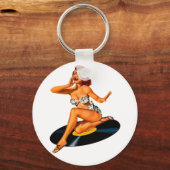 Rockabilly Goddess Schlüsselanhänger (Vorderseite)
