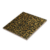 Rockabilly Gold Black Leopard Print Keramik Tile Fliese (Seite)
