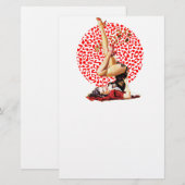 Rockabilly Göttin II Briefpapier (Vorne/Hinten)