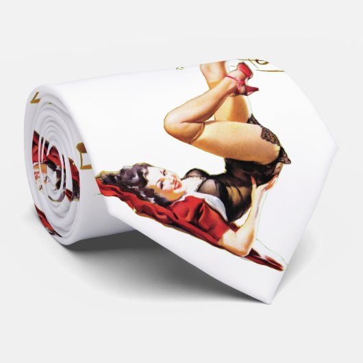 Rockabilly Göttin II Krawatte (Gerollt)